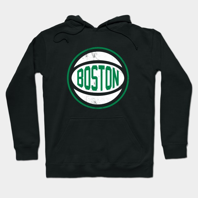 Boston Retro Ball - Black Hoodie by KFig21